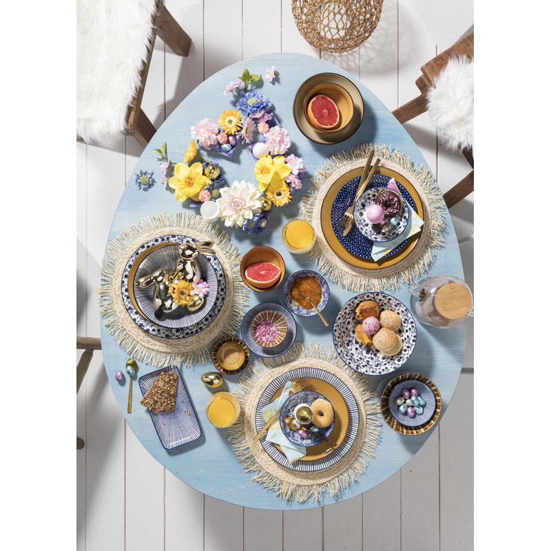 Placemat rond met franjes - ⌀38 cm