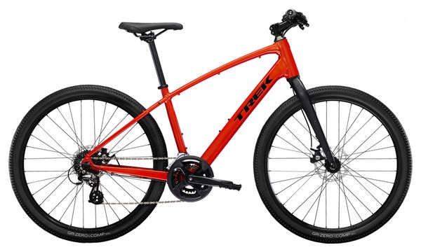Vélo Fitness Trek Dual Sport 1 Shimano Tourney / Altus 8V 650mm Rouge Lave