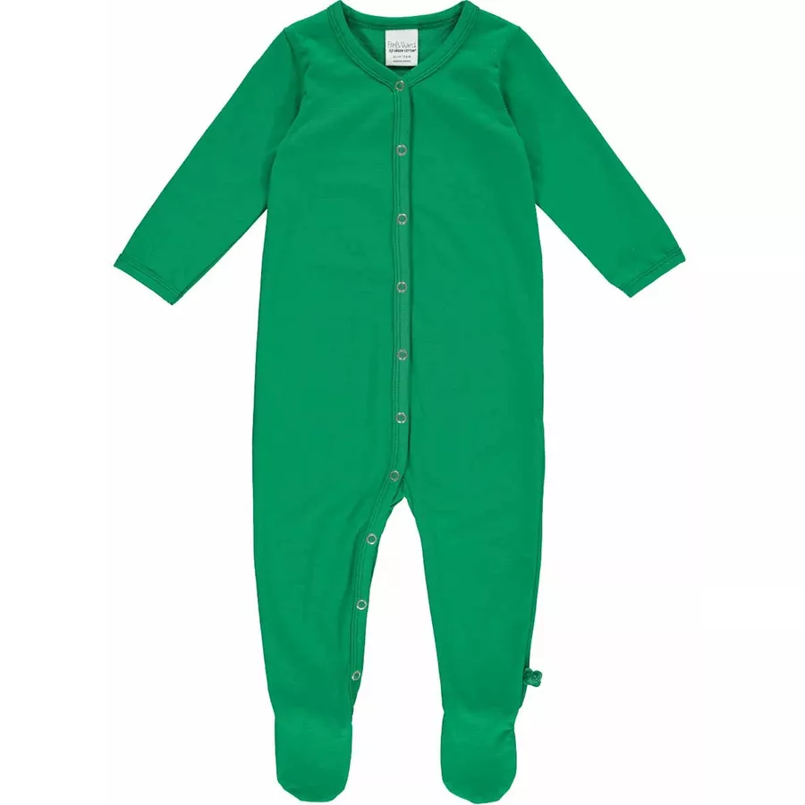 Fred's World Strampler mit Füßen Earthgreen