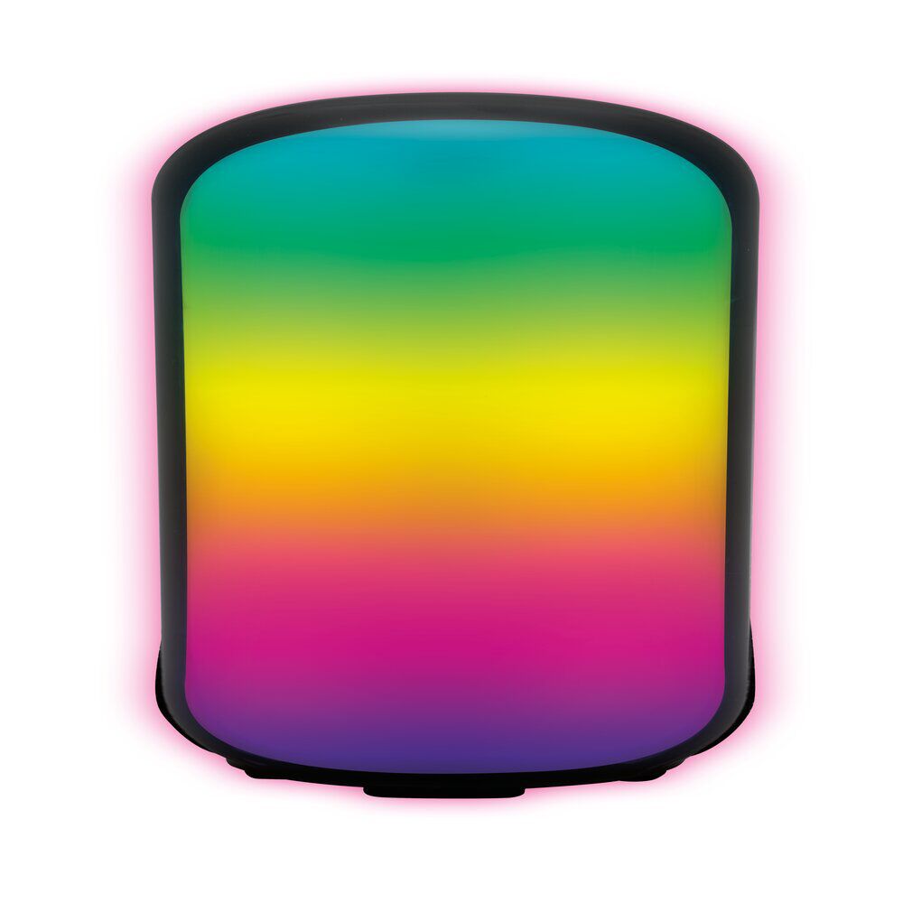 Enceinte lumineuse RGB 2X5W rechargeable Ø8cmx22,4cm