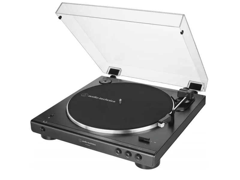 Audio-Technica AT-LP60XBT, Bæltedrevet pladespiller, Fuld automatisk, Sort, Aluminium, 33 1/3,45 rpm, 33 1/3,45 rpm