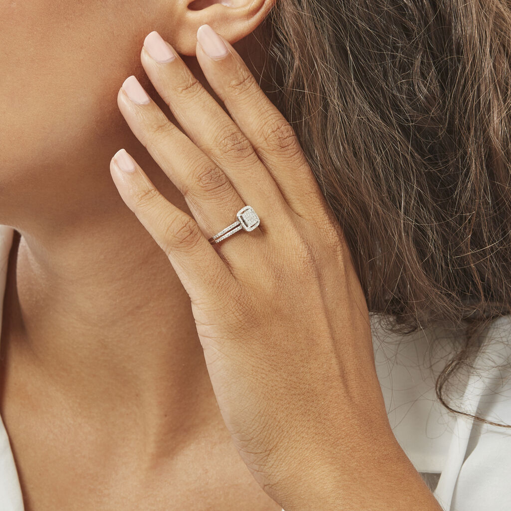 Bague Collection 1986 Or Blanc Diamant