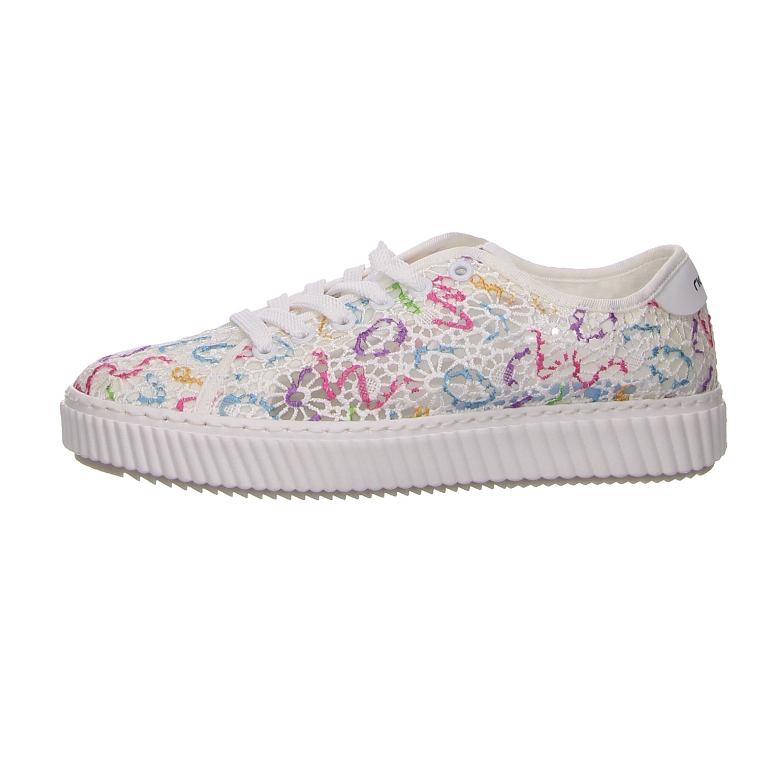 Rieker Schnürhalbschuh weiß weiss/weiss kombi