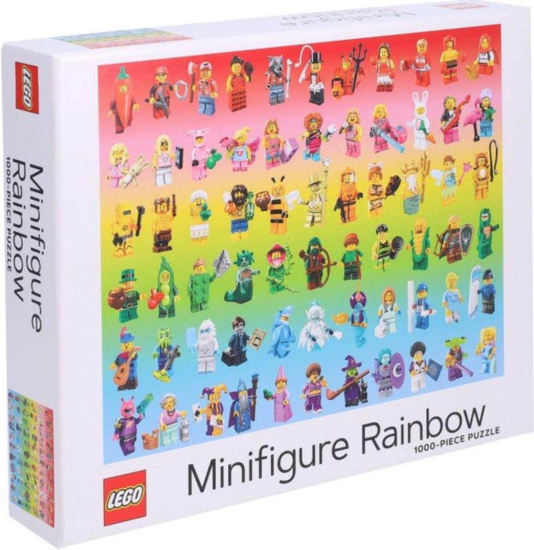 Lego - Puzzel 'Minifiguren Rainbow' (1000 stukjes)