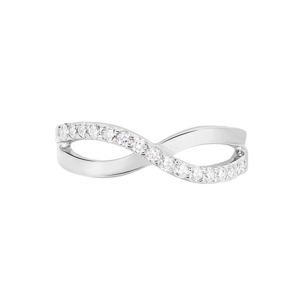 Bague Kassandre Argent Blanc Oxyde De Zirconium