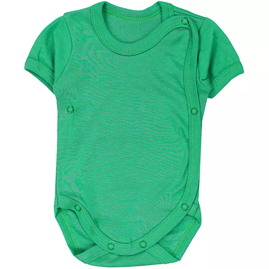 TupTam Baby Jungen Kurzarm Wickelbody 5er Set grünblau