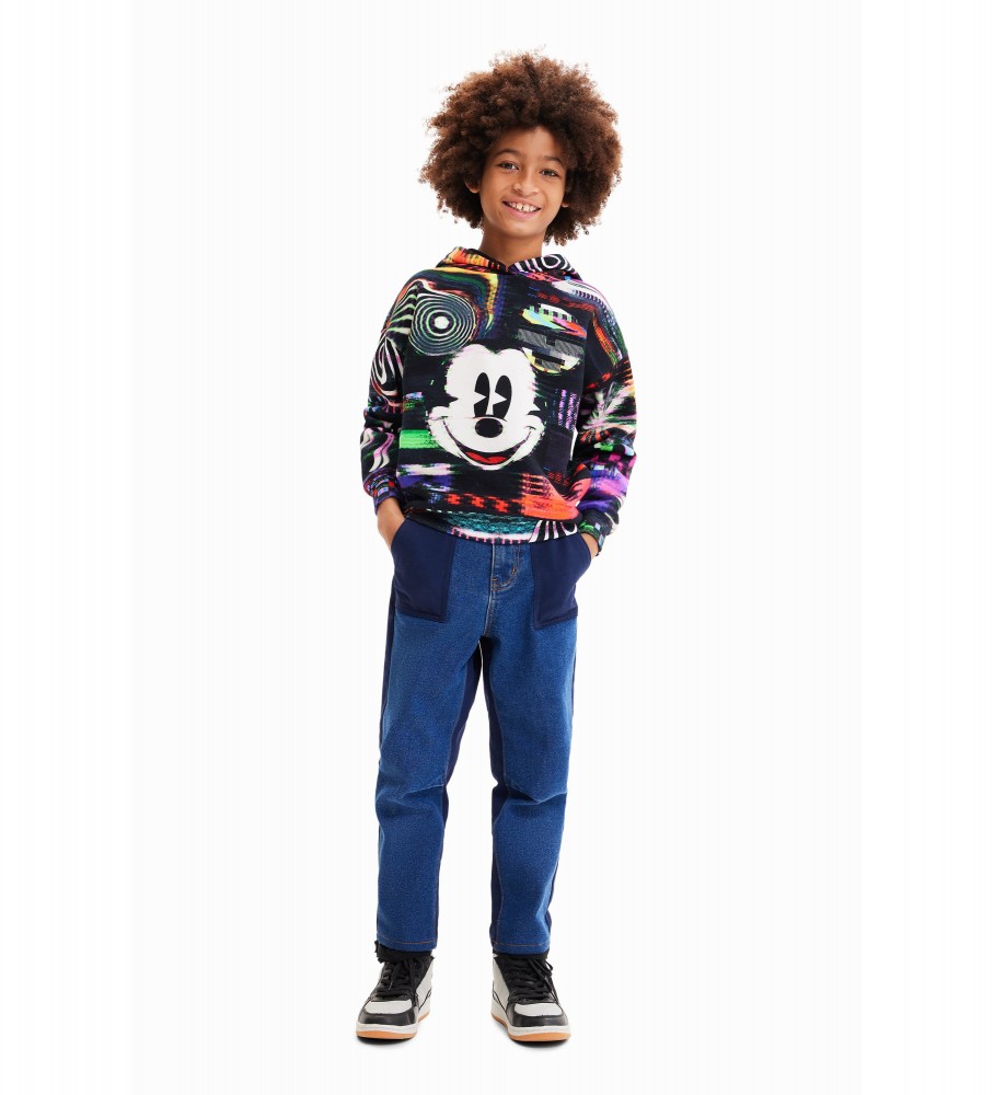 Moletom preto Desigual Aryeh Mickey