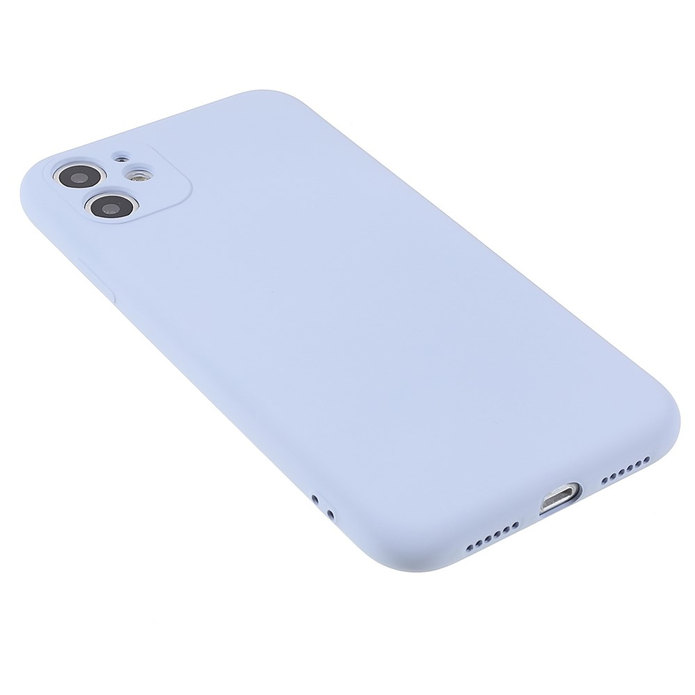 iPhone 11 Silikon Case Hülle mit Kameraschutz - Lila
