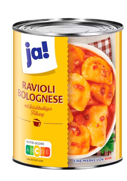 ja! Ravioli Bolognese 800g MHD:31.10.26