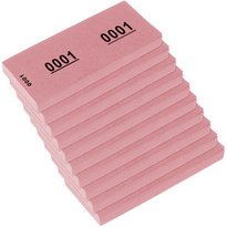 Bloc numéroté 1-1000, 105 x 42 mm