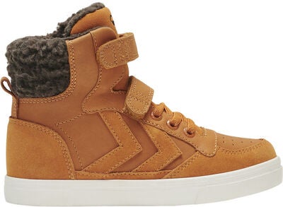 Hummel Stadil Winter High Jr Fôrede Sneakers, Orange
