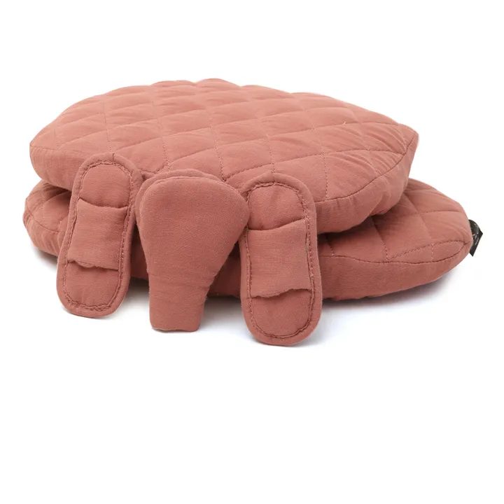 Charlie Crane Coussin Tibu en coton biologique | Bois de rose