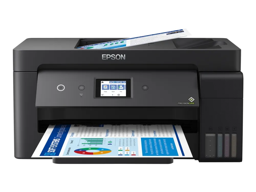 Epson EcoTank ET-15000 - Multifunktionsprinter - farve - blækprinter - A3/Ledger (297 x 432 mm) (original) - A3/Ledger (medie) - op til 11.5 spm (kopiering) - op til 17 spm (udskriver) - 270 ark - 33.6 Kbps - USB 2.0, LAN, Wi-Fi