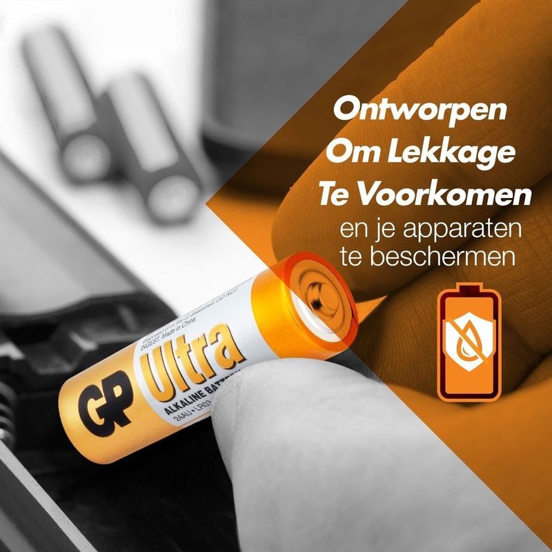 GP Ultra - AAA - Alkaline Batterij - 8 Stuks - 1,5V