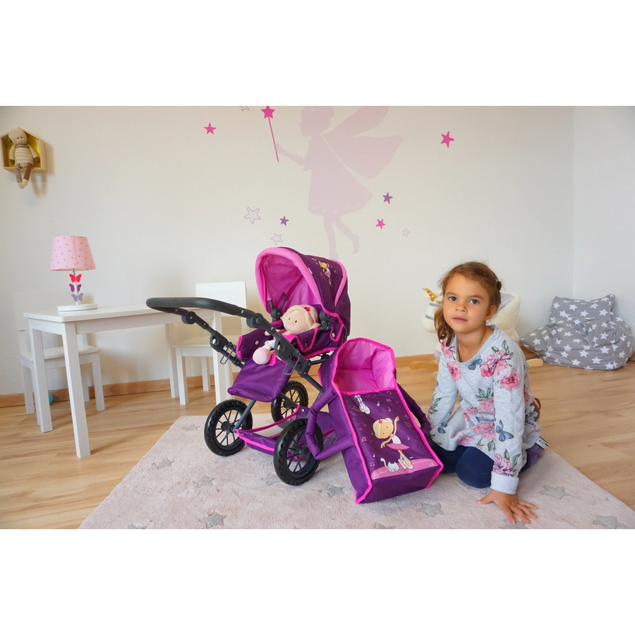 knorr toys® Puppenwagen Ruby NICI Miniclara lila