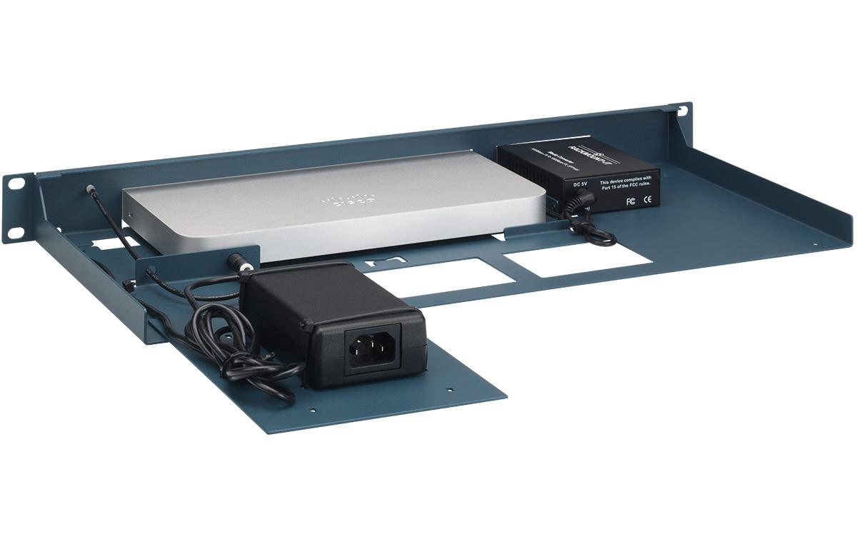 Rackmount Kit RM-CI-T4-MC für Meraki MX64 / MX67 / MX67C<br>Rackmount.RM-CI-T4-MC – Rack – Metallic Blau