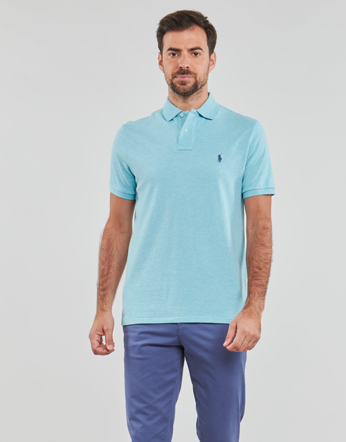 Polo Ralph Lauren - POLO COUPE DROITE EN COTON BASIC MESH Turquesa