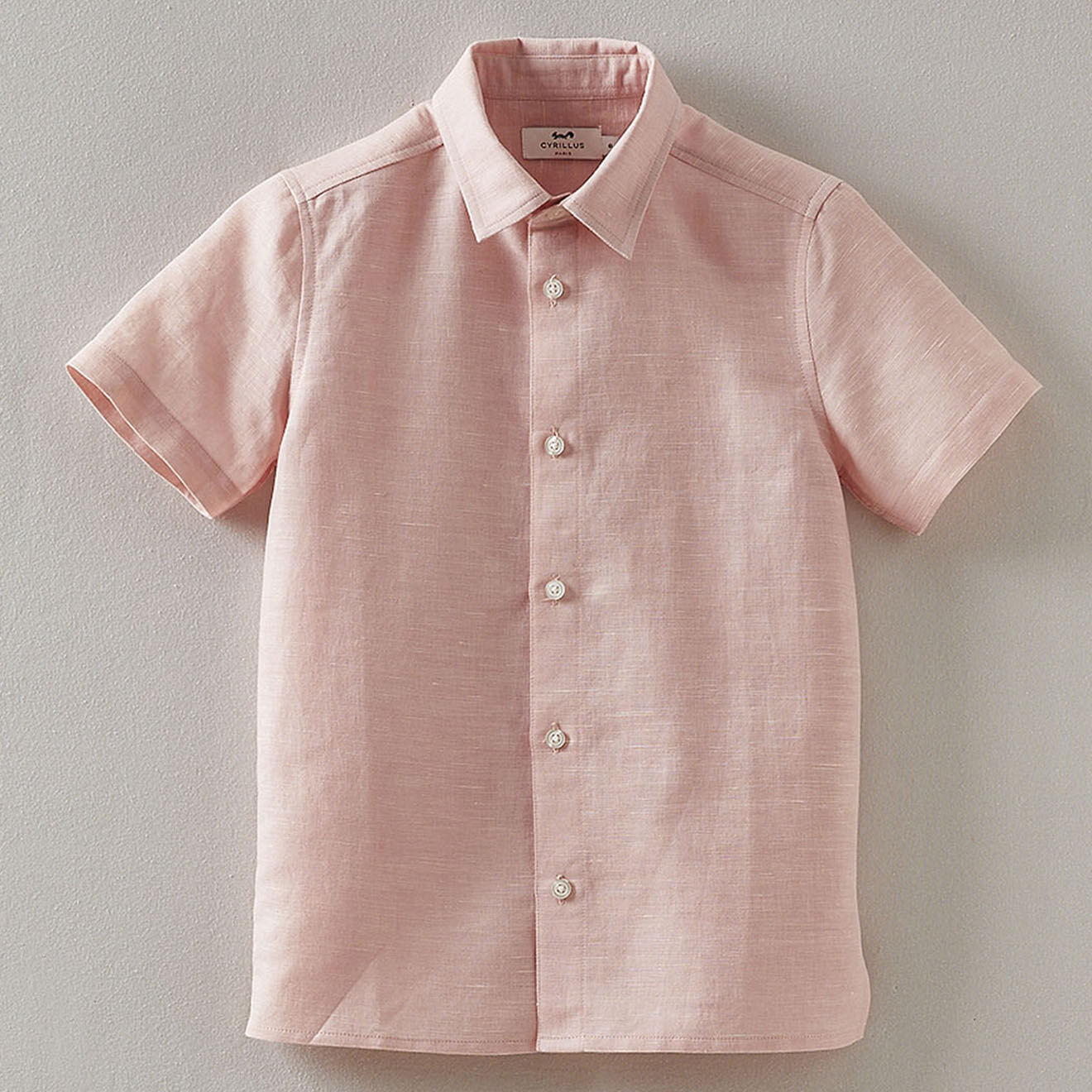 Cyrillus Chemisette en Lin & Coton rose