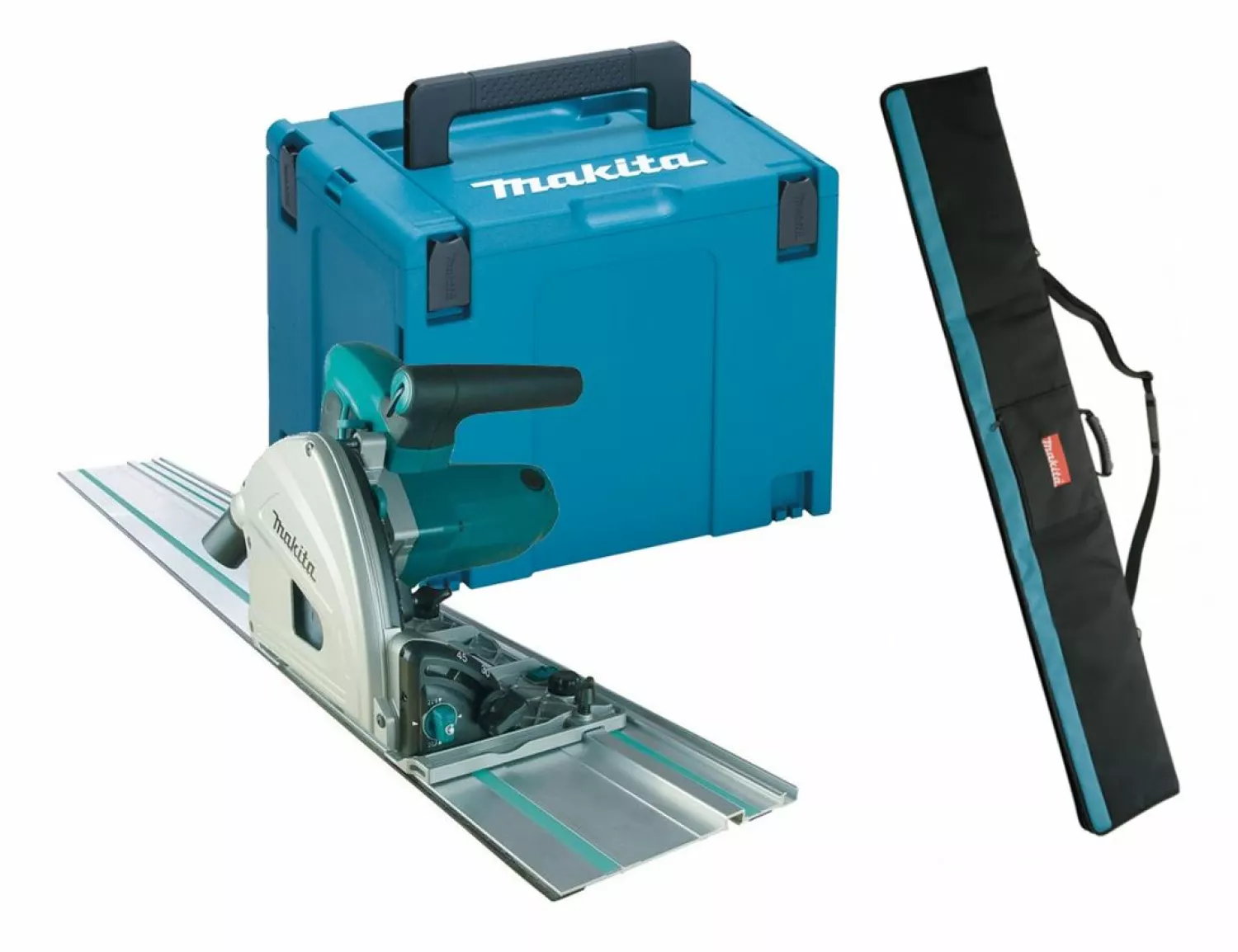 Makita SP6000J1X Invalzaag incl. geleiderail en foudraal in Mbox - 1300W - 165mm