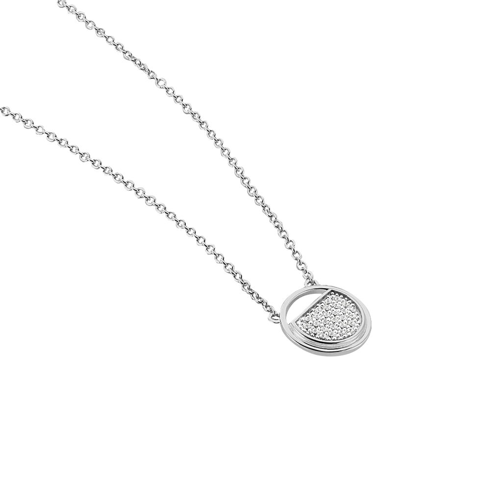 Collier Laetizia Clara Argent Blanc Oxyde De Zirconium