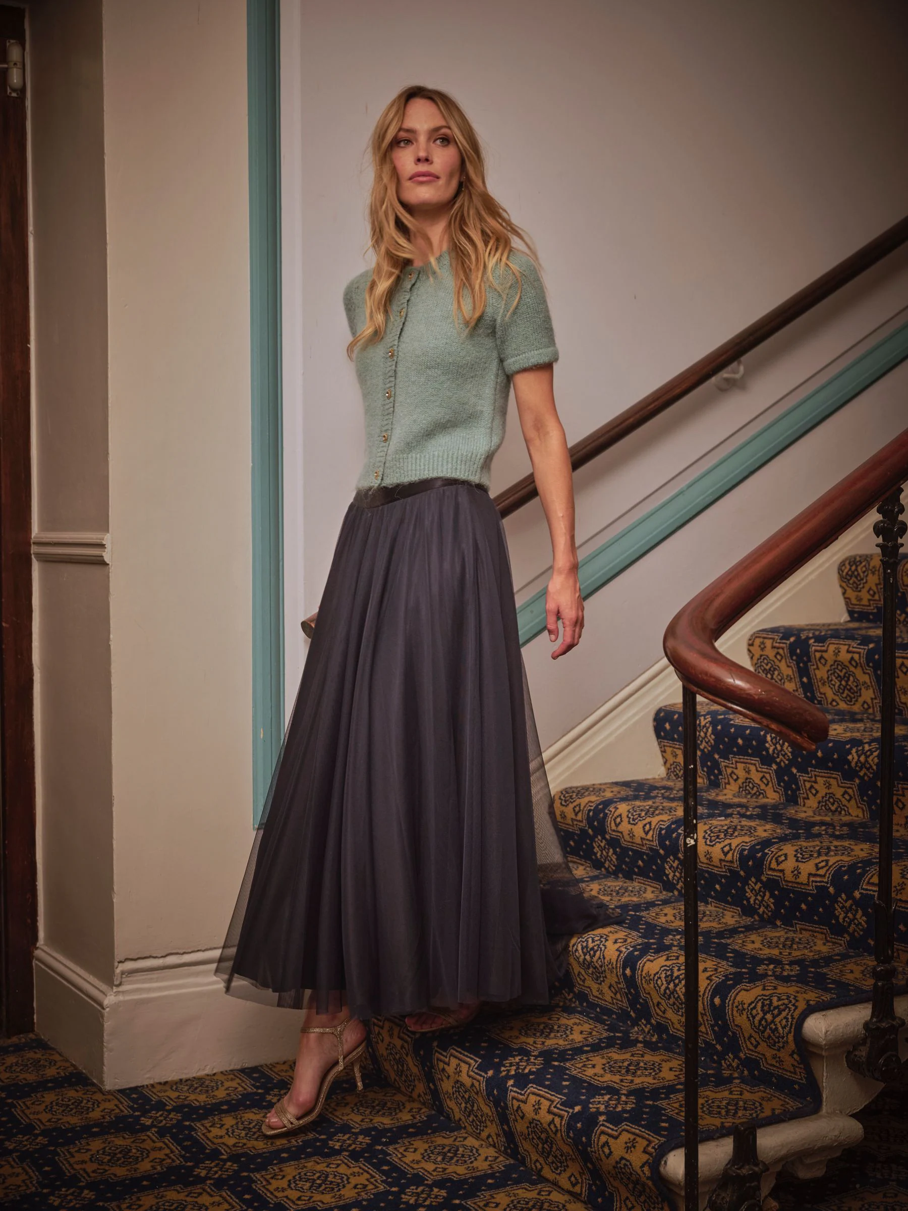 Donkerblauw - FatFace Prom Tule Rok
