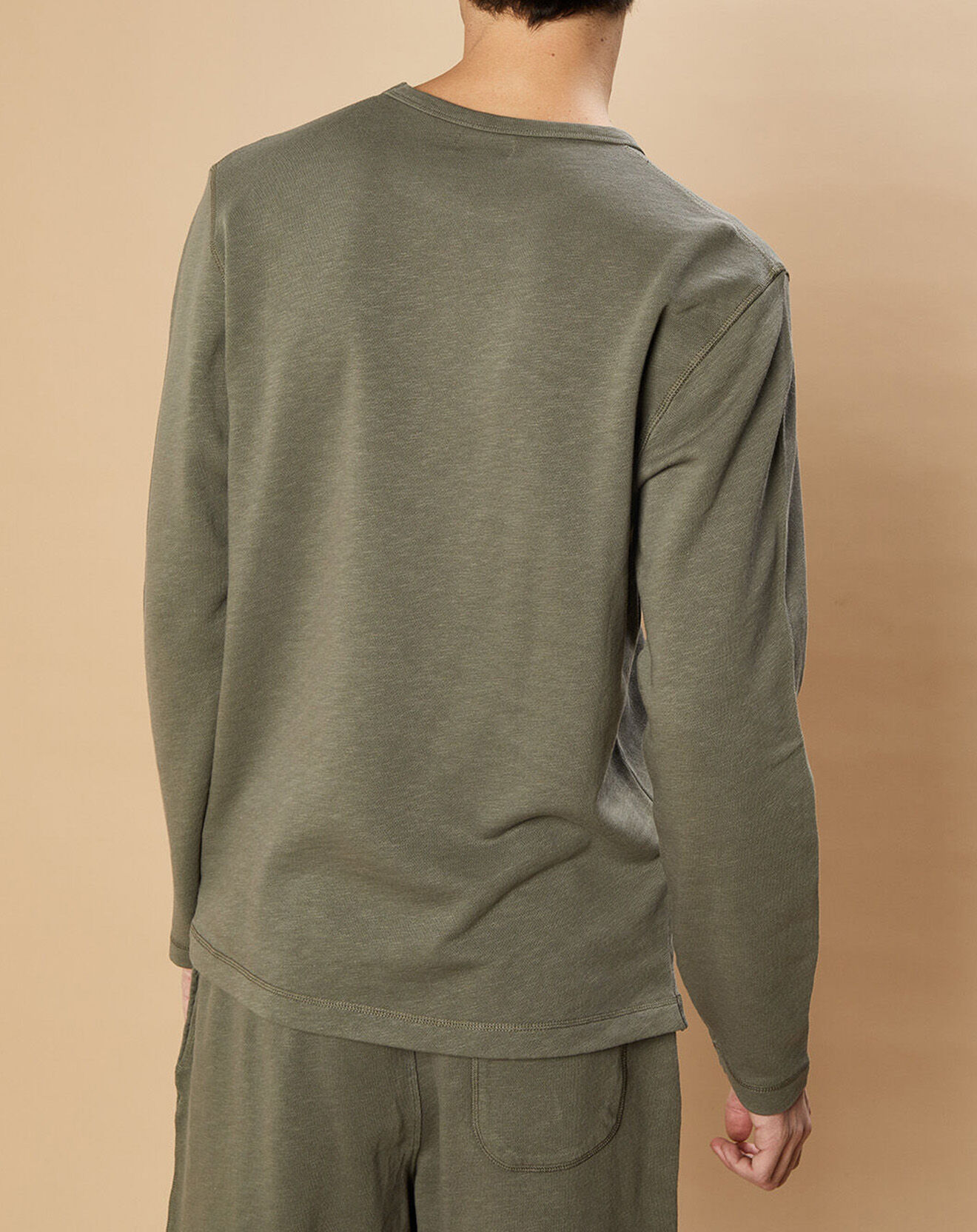 Hartford Sweat Light Crew olive