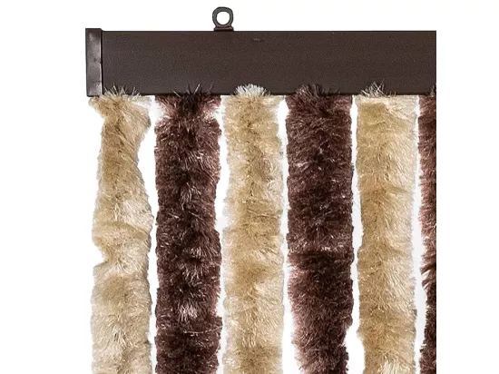 Moustiquaire beige et marron clair 118x220 cm chenille