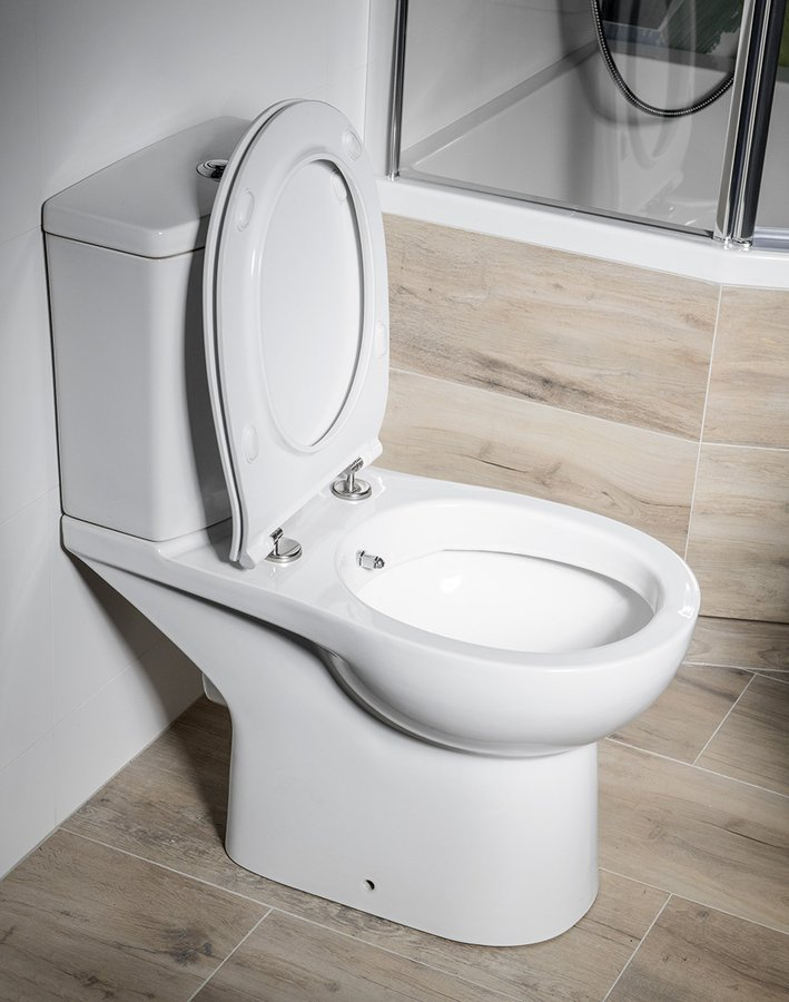 Sapho Kario staande douche wc zonder zitting wit