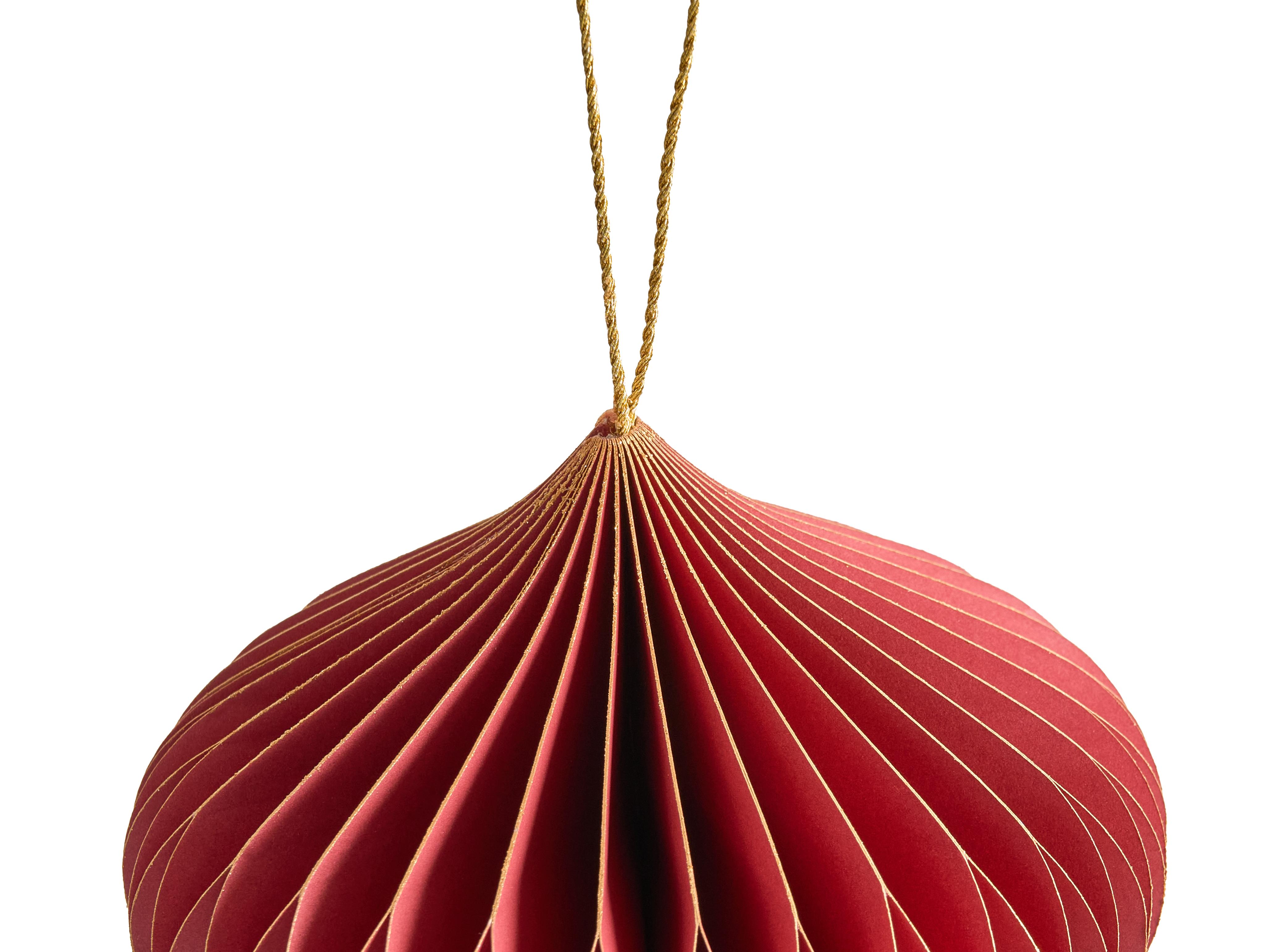 Set van 18 kerstornamenten SUSA Papier Rood