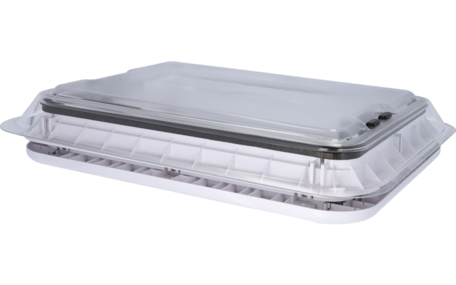 Berger Dachhaube mit Moskitoschutz & Verdunkelungsrollo 70 x 50 cm Transparent