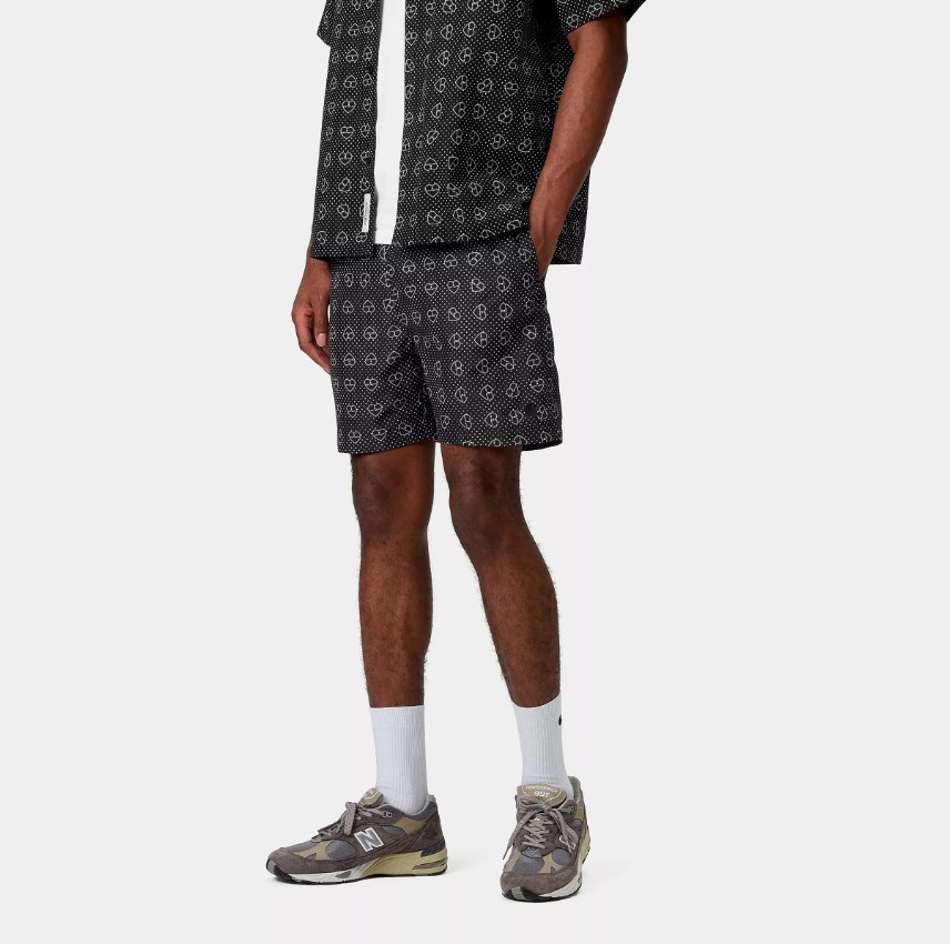 Carhartt WIP Slater Swim Trunks Black