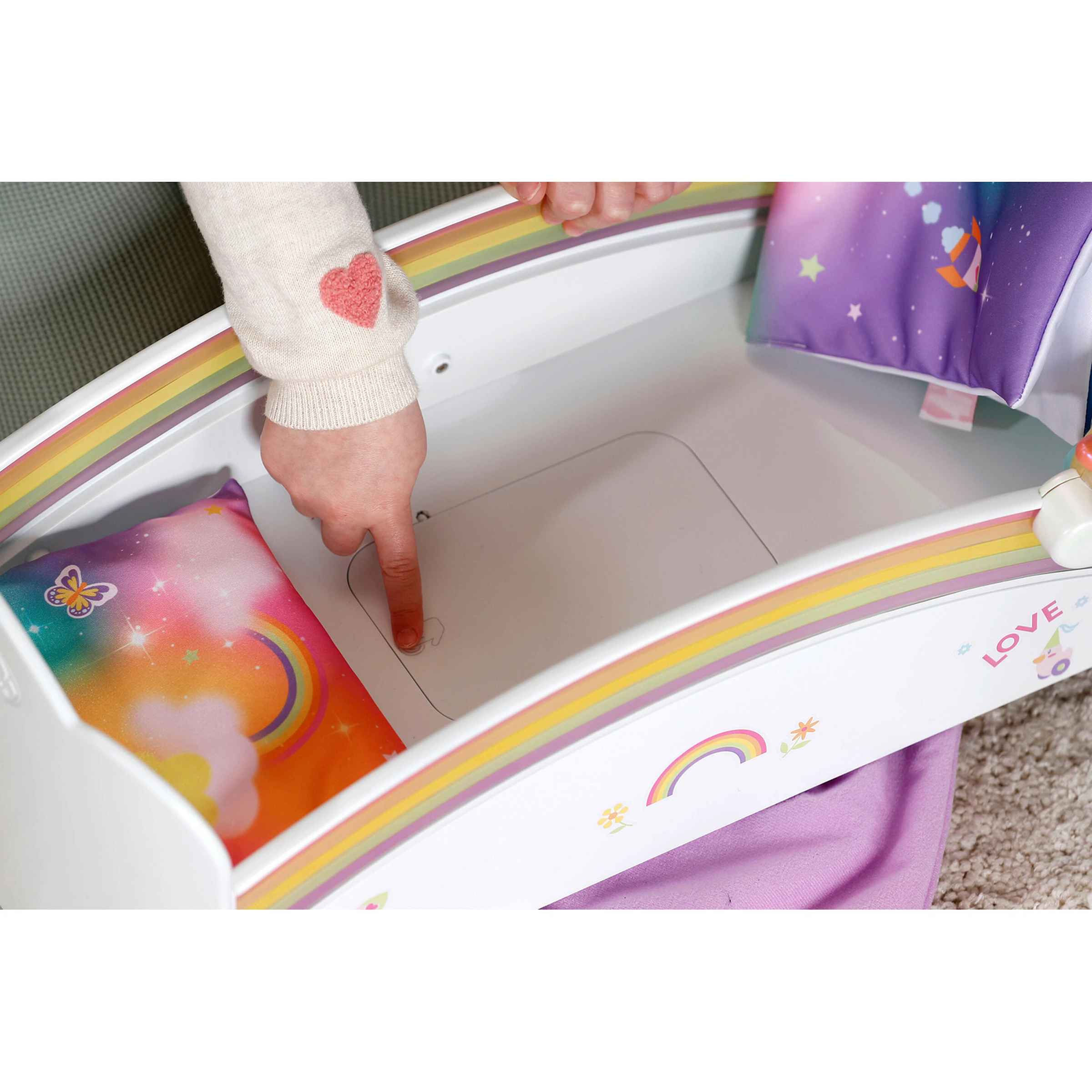 Zapf Creation - BABY BORN Puppen Bett Regenbogen