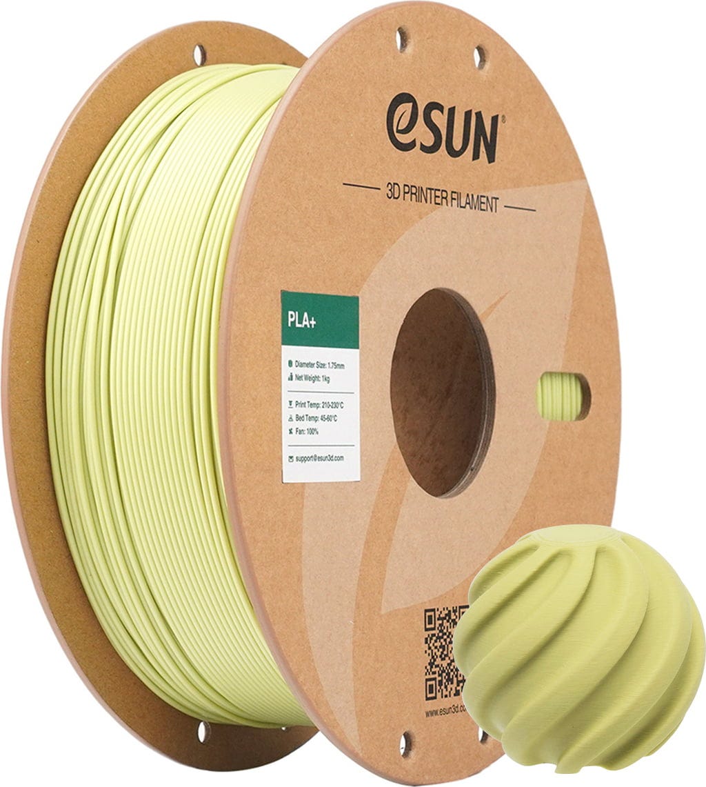 eSUN  PLA+ Mustard Green, 1,75 mm / 1000 g    PLA-Filament mit verbesserten physikalischen Eigenschaften in Mustard Green