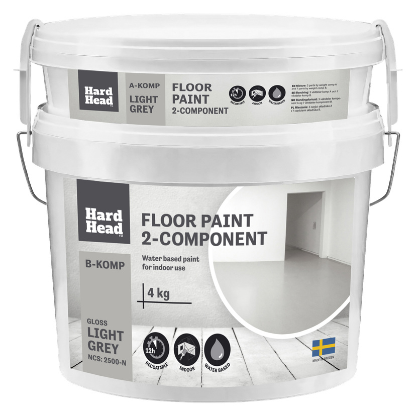 Gulvmaling 2-komponent 4 kg