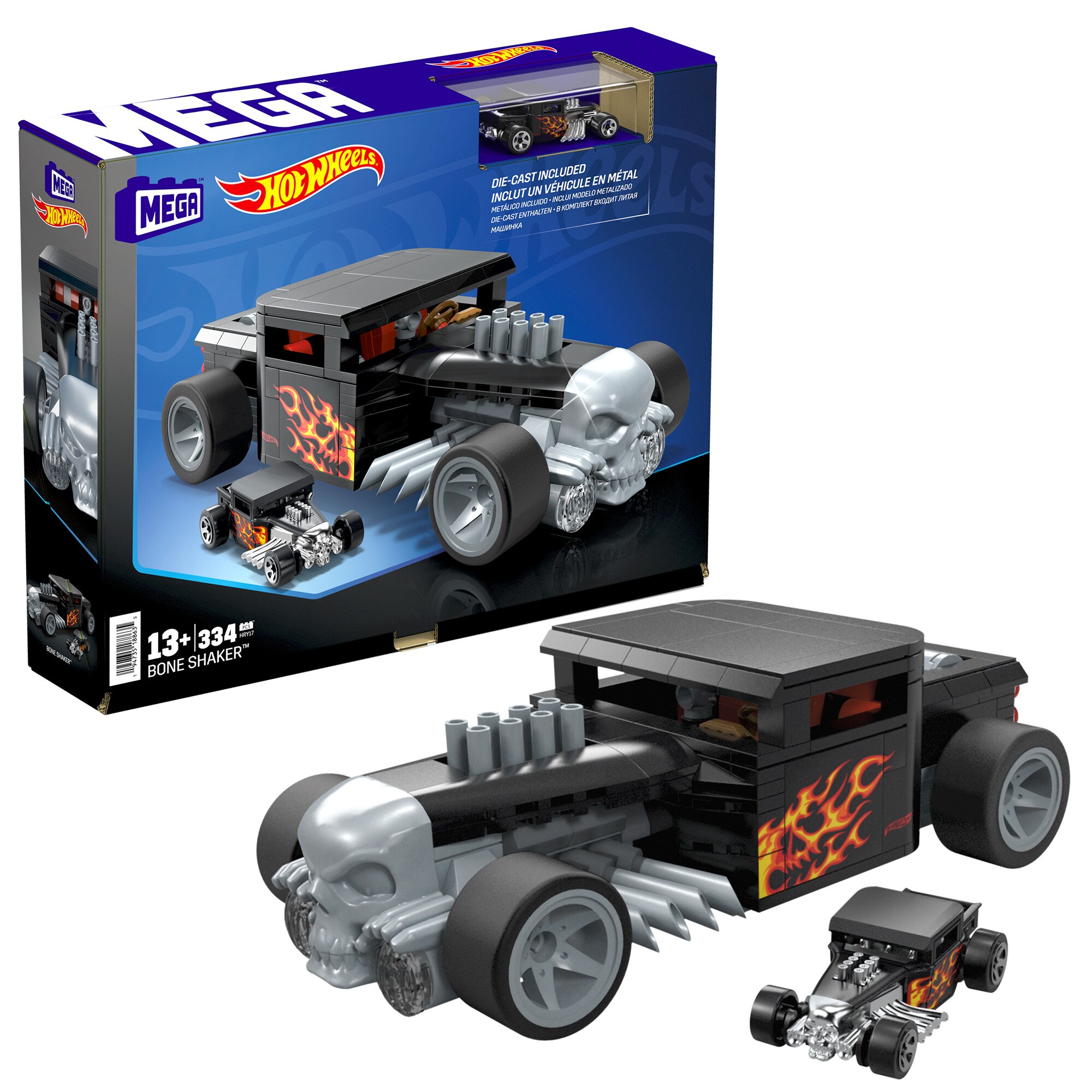 Mattel Konstruktionsspielzeug MEGA Hot Wheels Collector Bone Shaker