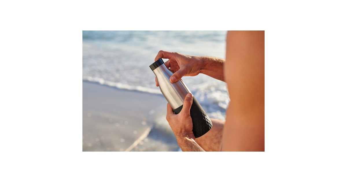 EmsaBludrop Sleeve Thermosfles  (Zwart, 0,7 Liter)