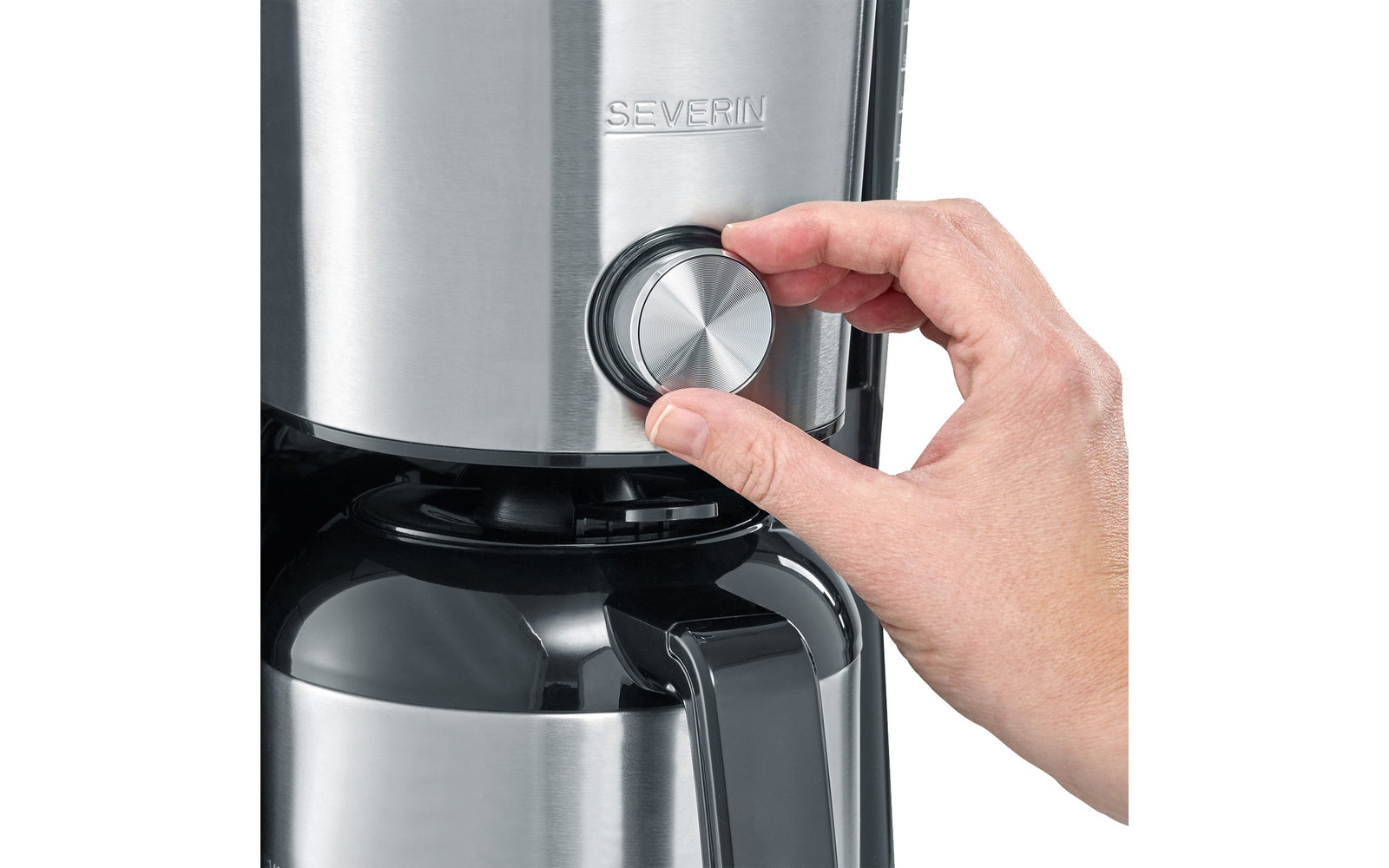 Severin Filterkaffeemaschine mit Edelstahl Thermokanne 1 Liter