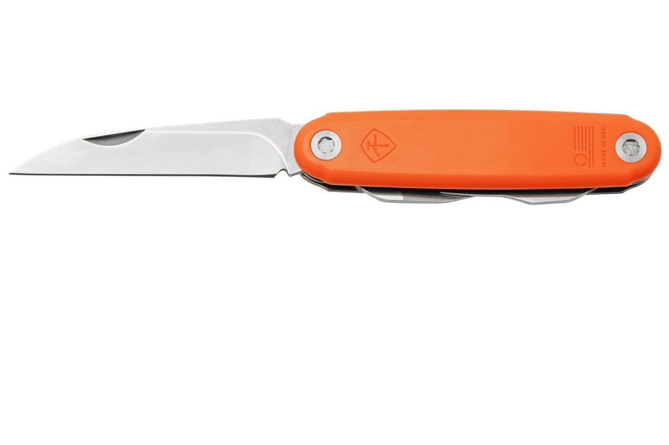 ASK Knives American Service Knife The Alchesay, Hi-Vis Orange, multitool zakmes