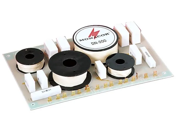 Monacor DN-200, Komponent overgang, 3-vejssystem, 400 W, 8 ohm (O), 700 - 3500 Hz, 12 dB