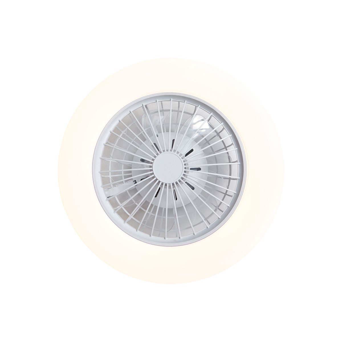 Plafondventilator wit 48.5cm incl. LED dimbaar in Kelvin met afstandsbediening - Clemo