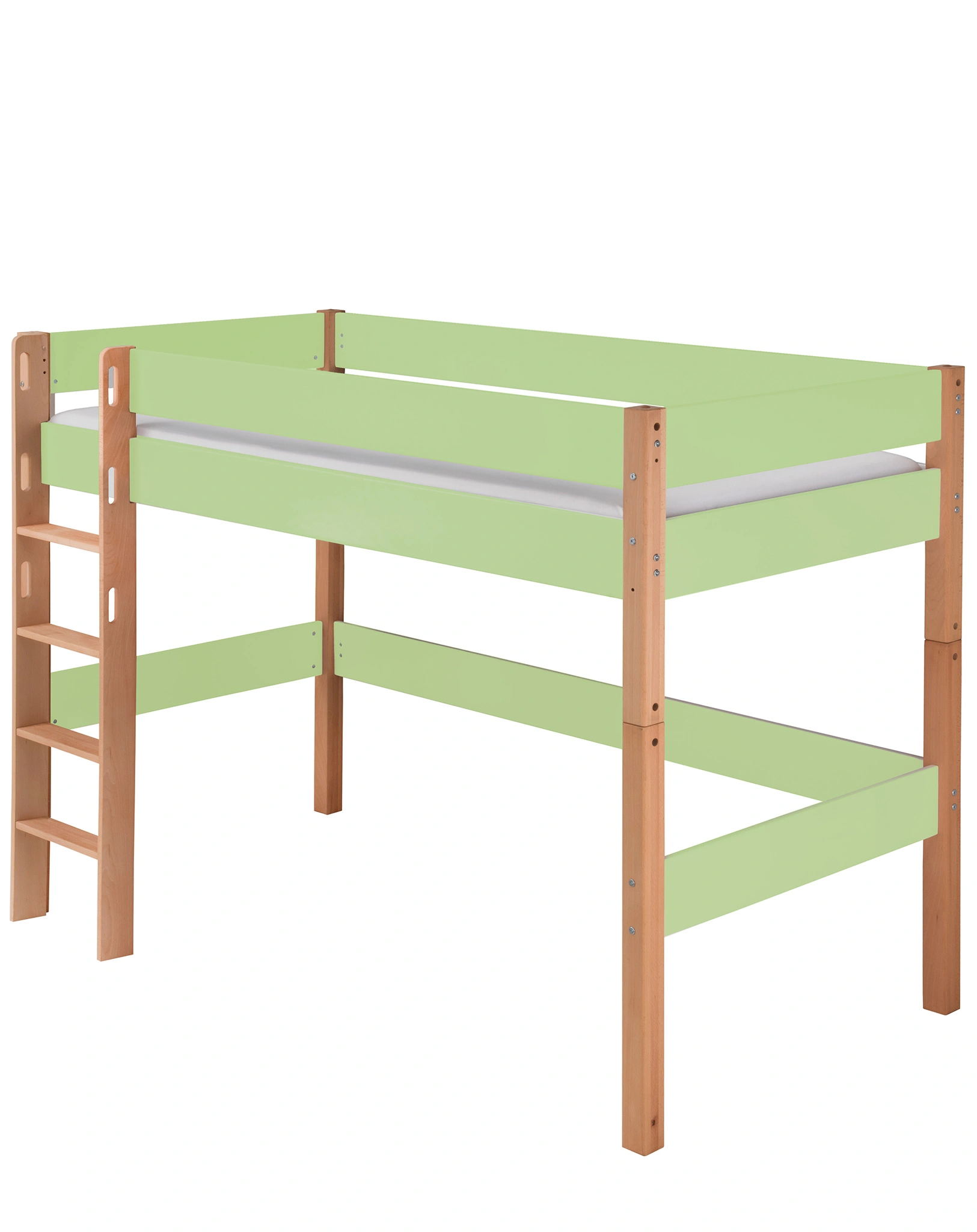 Umbauset Mittelhochbett INFANSCOLOR (Farbe: grün/Buche)