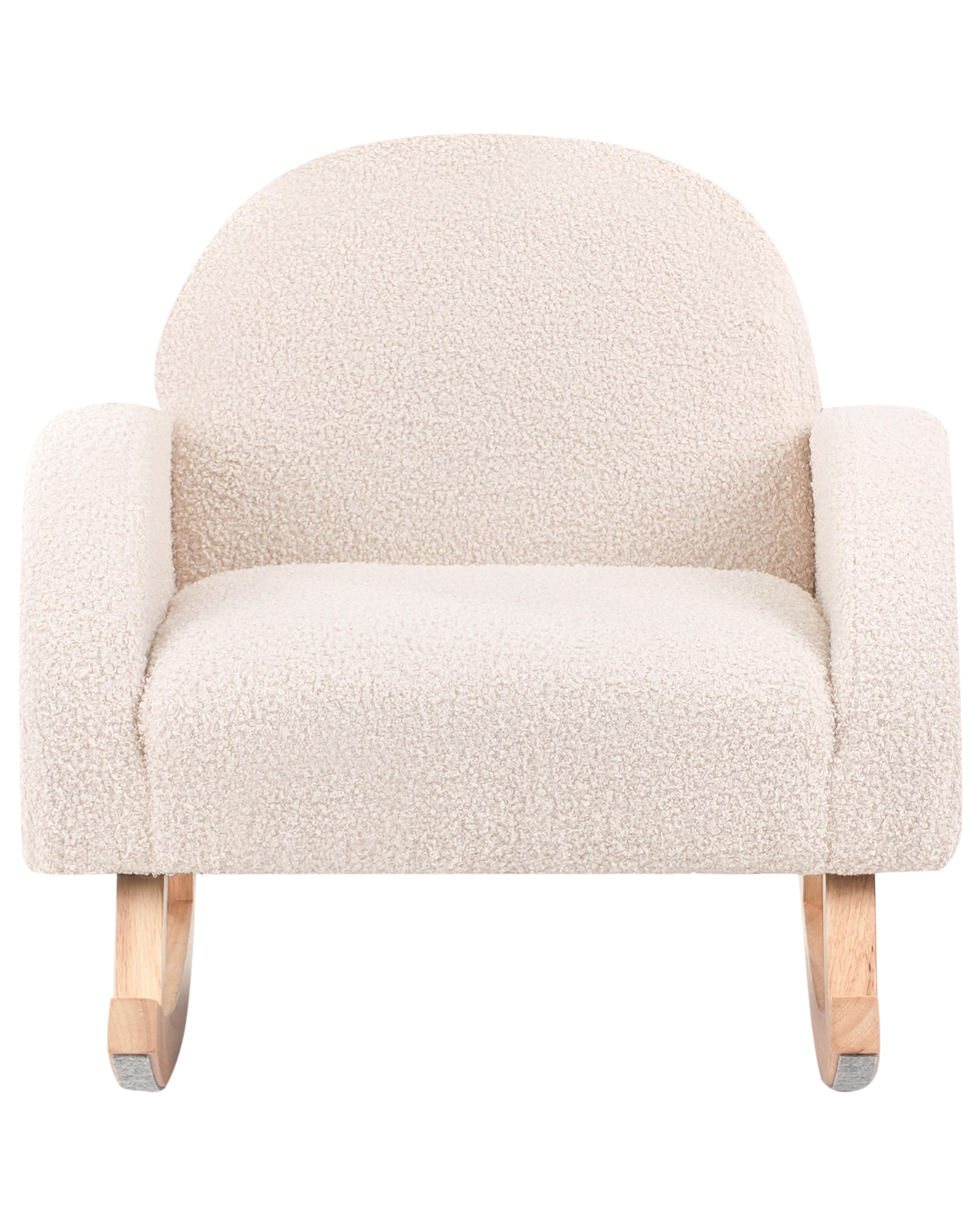 Kinderschommelstoel HUG Bouclé Lichtbeige