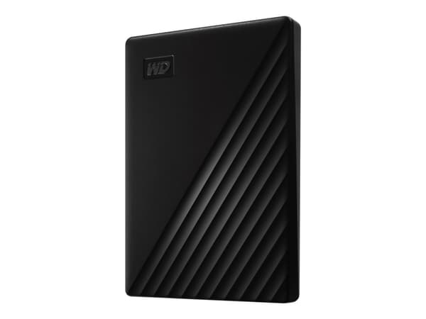 WD My Passport WDBYVG0010BBK - Harddisk - kryptert - 1 TB - ekstern (bærbar) - USB 3.2 Gen 1 - 256-bit AES - svart