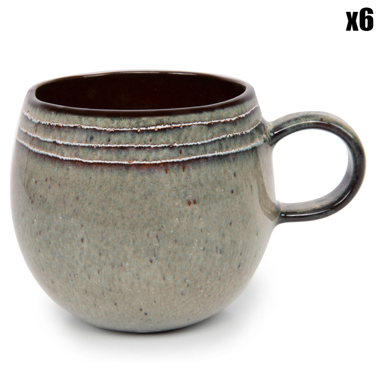 Bazar Bizar 6 Mugs Comporta multicolores - 250ml