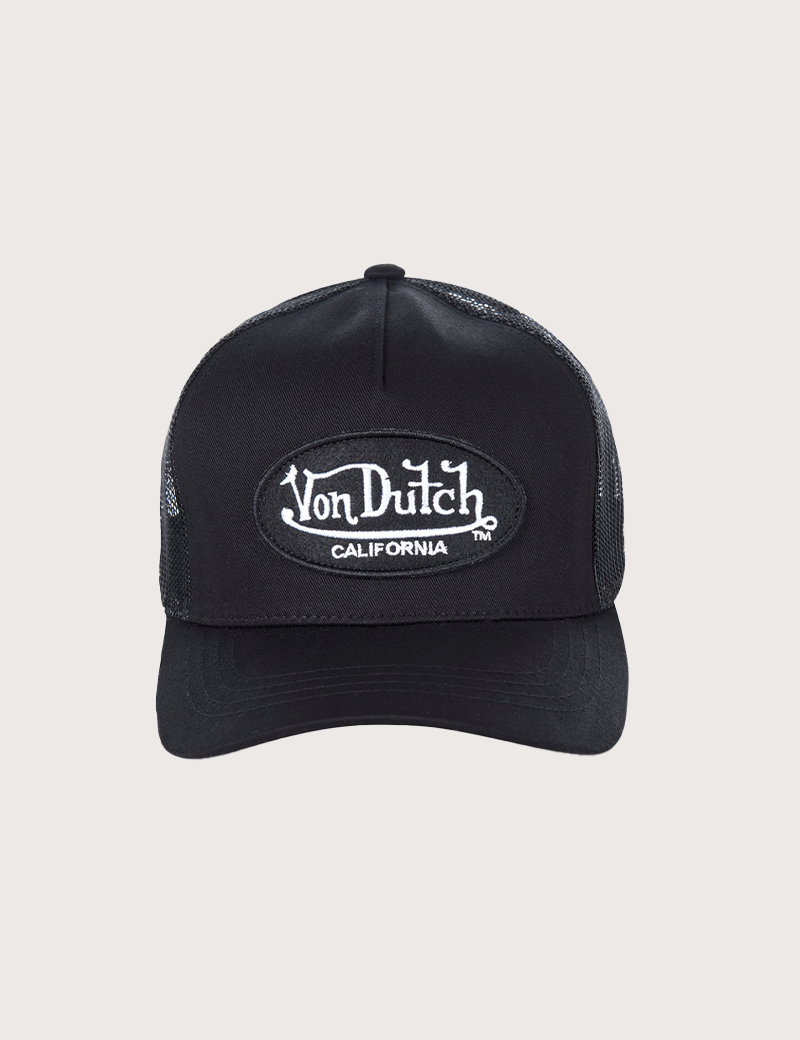 VON DUTCH CASQUETTE TRUCKER LOGO CALIFORNIA NOIR