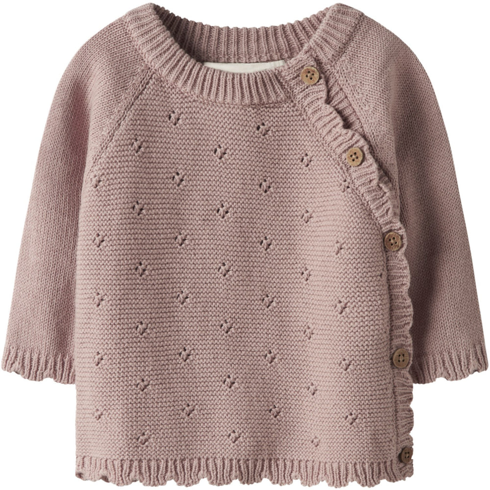 Køb Lil'Atelier Misty Rose Nbflaguna Ls Slå-om Strik Lil Noos