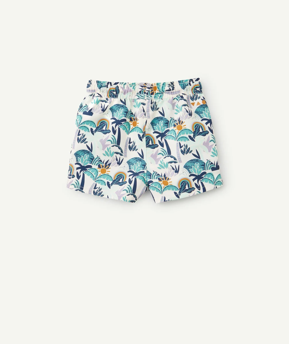 SHORT DE BAIN BÉBÉ GARÇON IMPRIMÉ ET EN FIBRES RECYCLÉES