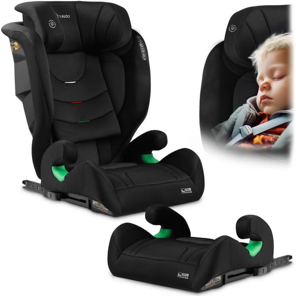 Nukido Louis Soft Bilsete Svart 15-36kg ISOFIX