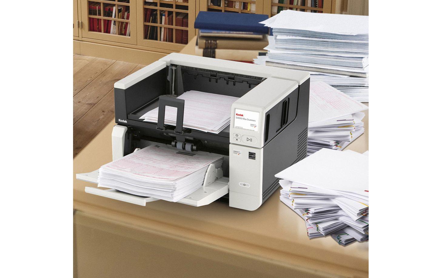 S3140 MAX<br>Kompakter Scanner mit hoher Scangeschwindigkeit und gerader Papierführung zum Einziehen dicker oder aussergewöhnlich langer Dokumente