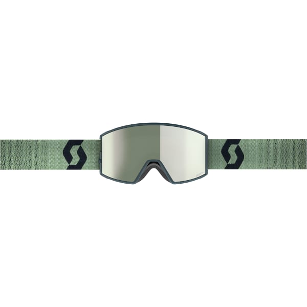 Masque de ski SCOTT REACT AMP PRO SOFT GREEN/BLACK/AMP PRO WHITE CHROME